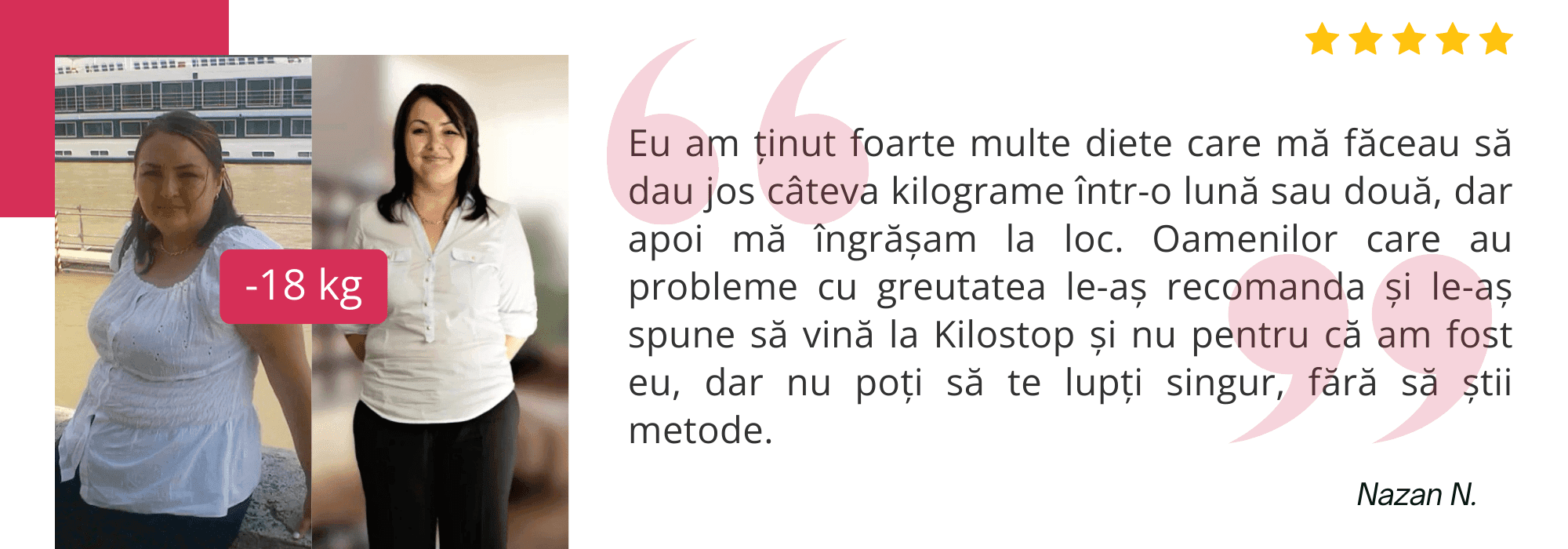 Testimonial pacient Kilostop